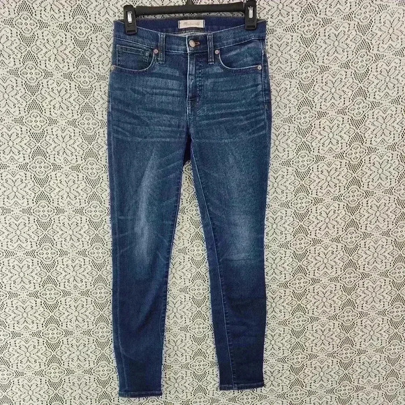 Madewell 9" High Rise Skinny Stretched Women's Jeans 25 - Picture 1 of 10